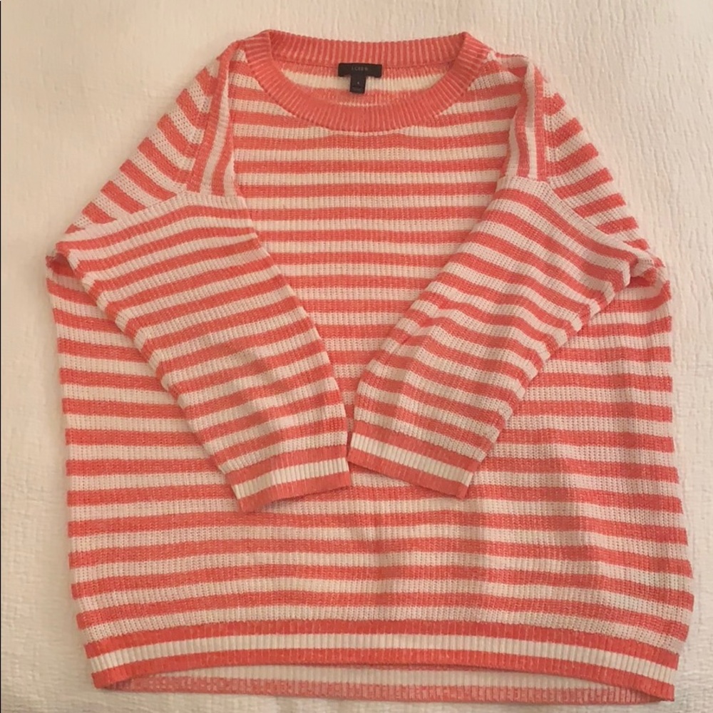 Jcrew Heather-Stripe Sweater